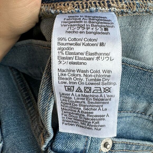 NWT J. Crew Flex Straight Fit Blue Solid Wash Medium Light Jeans Size 29 x 30 - Picture 7 of 8